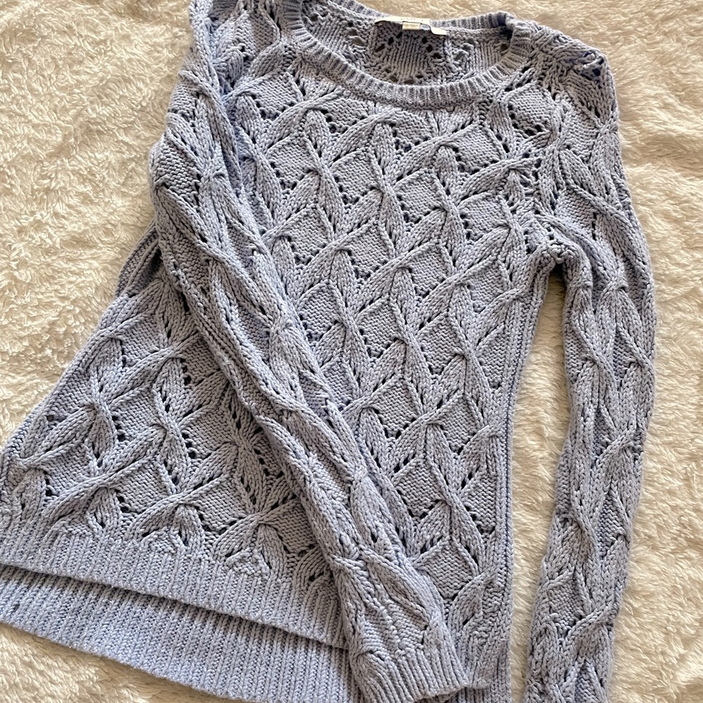 Light Blue Sweater Top